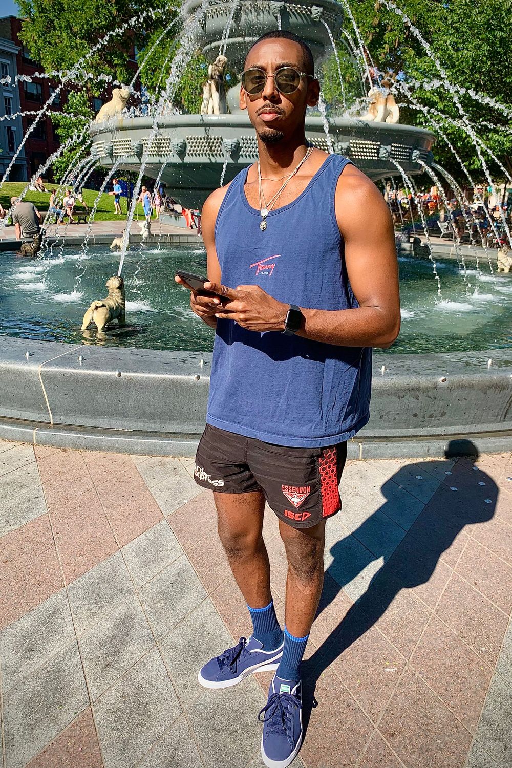 Amir's post featuring Tommy Hilfiger, Puma, Stance. Feeling summerfit, puma, leaguefits, shortshortszn, tommyjeans
