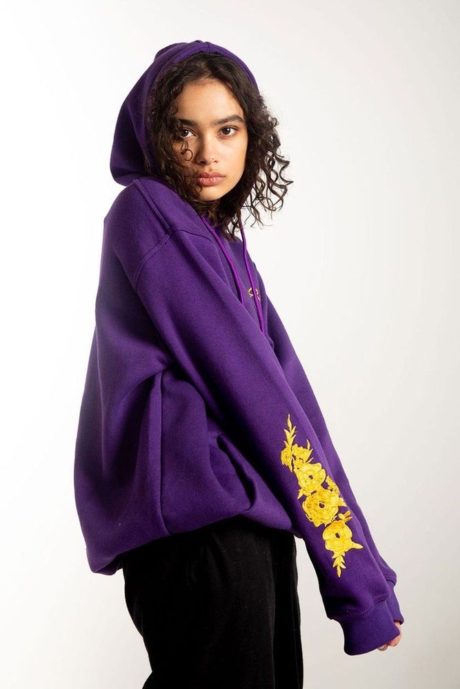 AineNoelle's fit featuring Orbit Collective | floral, orbit, orbitcollective, hoodie, unisexfashion