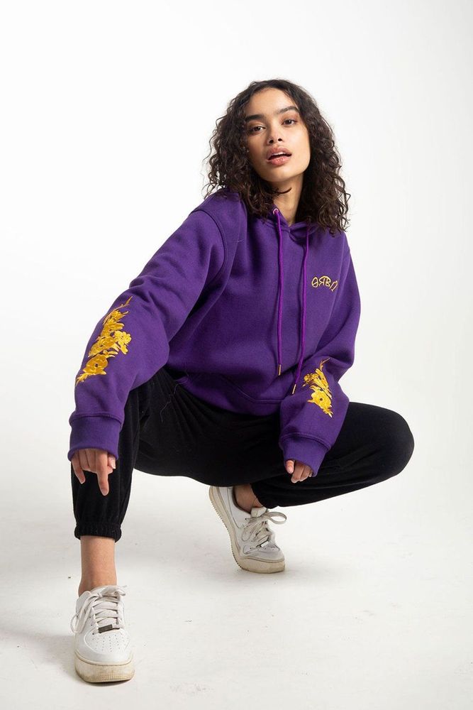 AineNoelle's fit featuring Orbit Collective | floral, orbit, orbitcollective, hoodie, unisexfashion