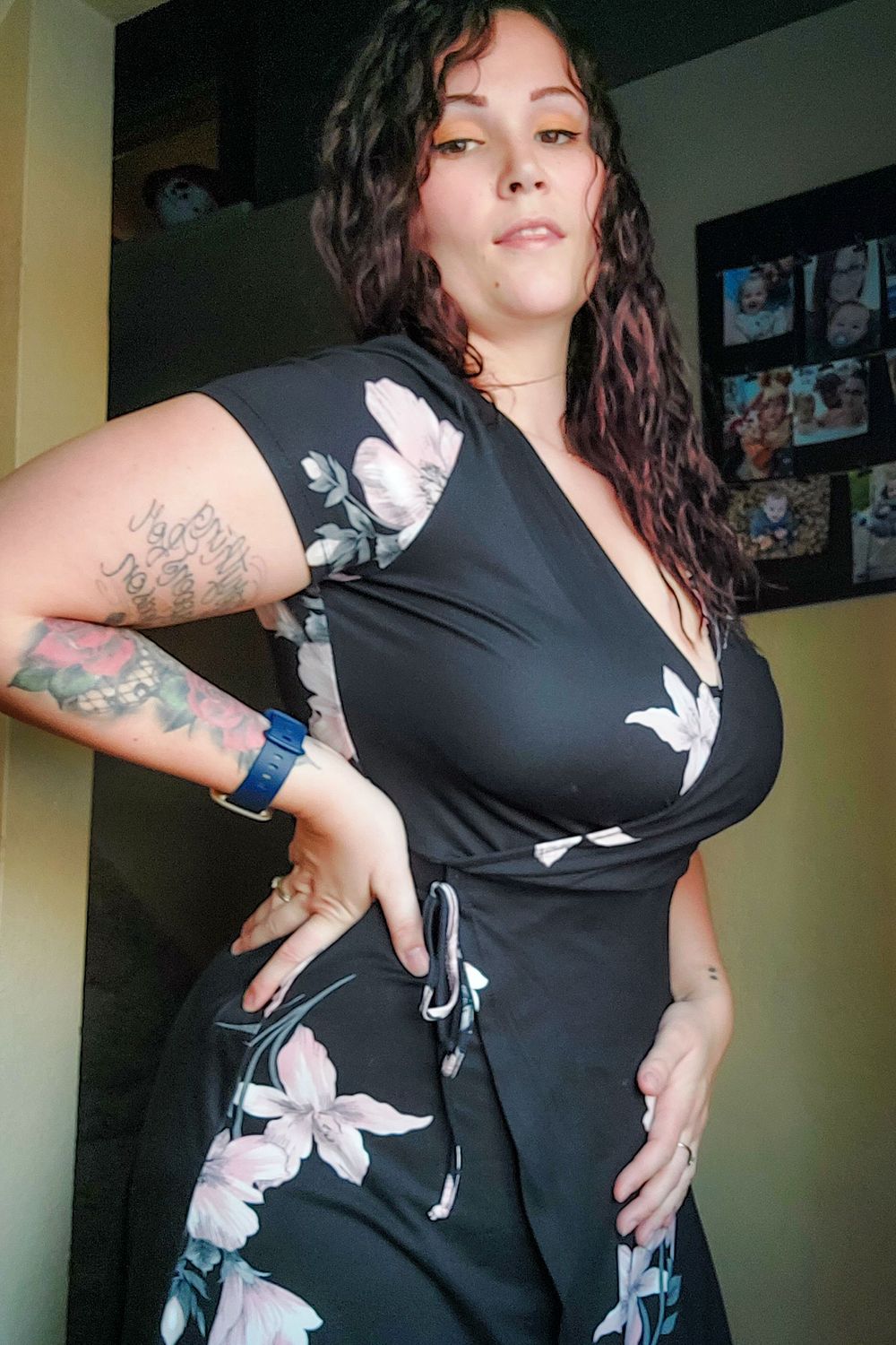 Kianaxo's post featuring Eclipse. Feeling dress, floral, midsize, eclipse