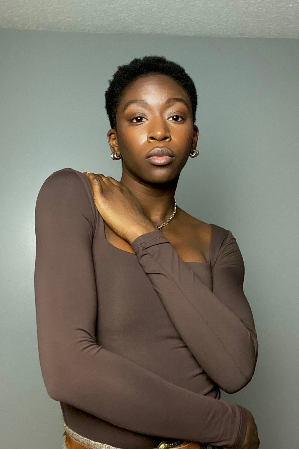 Post featuring contour squareneck longsleeve bodysuit