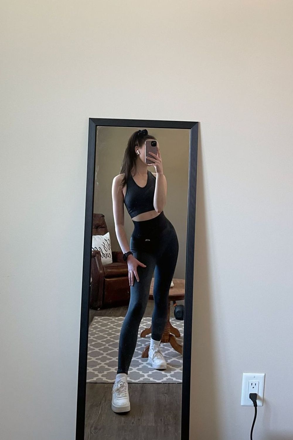 Post featuring Balance V2 Seamless Sports Bra - Speckle Black