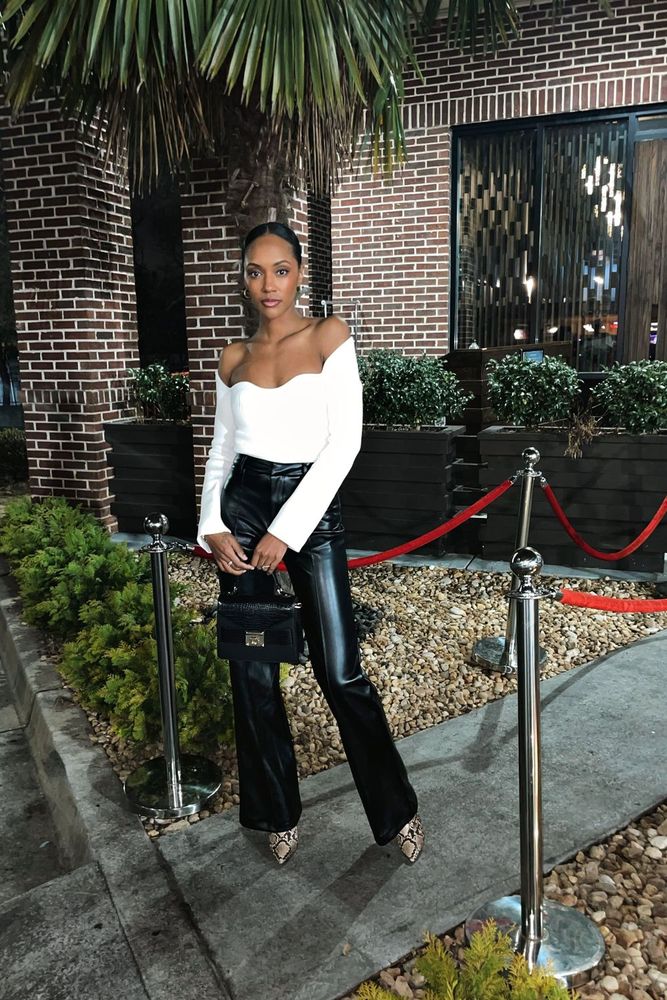 Brittnai's fit featuring Petal & Pup, Because of Alice, Steve Madden