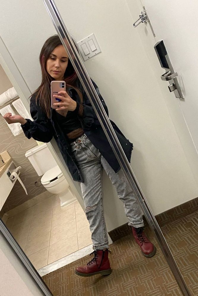 MandyJoey's fit featuring Garage, Dr. Martens | [object Object]