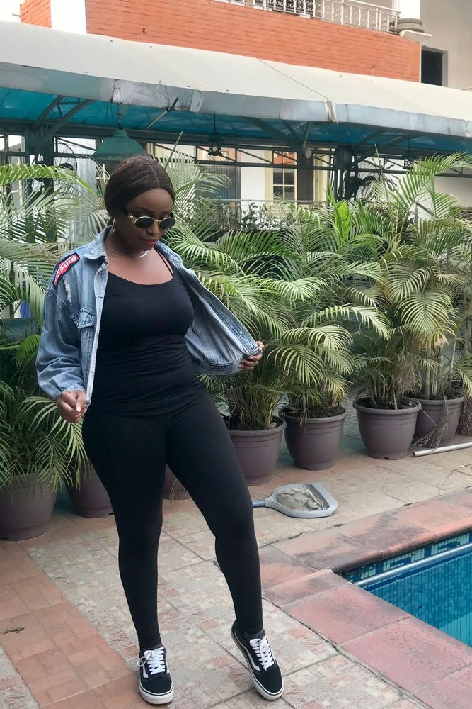 Riri's fit featuring Vans, Versace, Motherhood, Boohoo | [object Object]