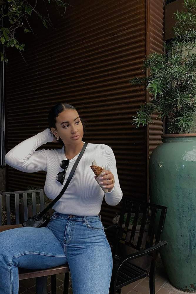 Lilian12's fit featuring Body Central, Highway Jeans, Joe Cariati Glass, Myra Bag | [object Object]