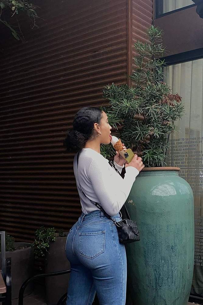 Lilian12's fit featuring Body Central, Highway Jeans, Joe Cariati Glass, Myra Bag | [object Object]