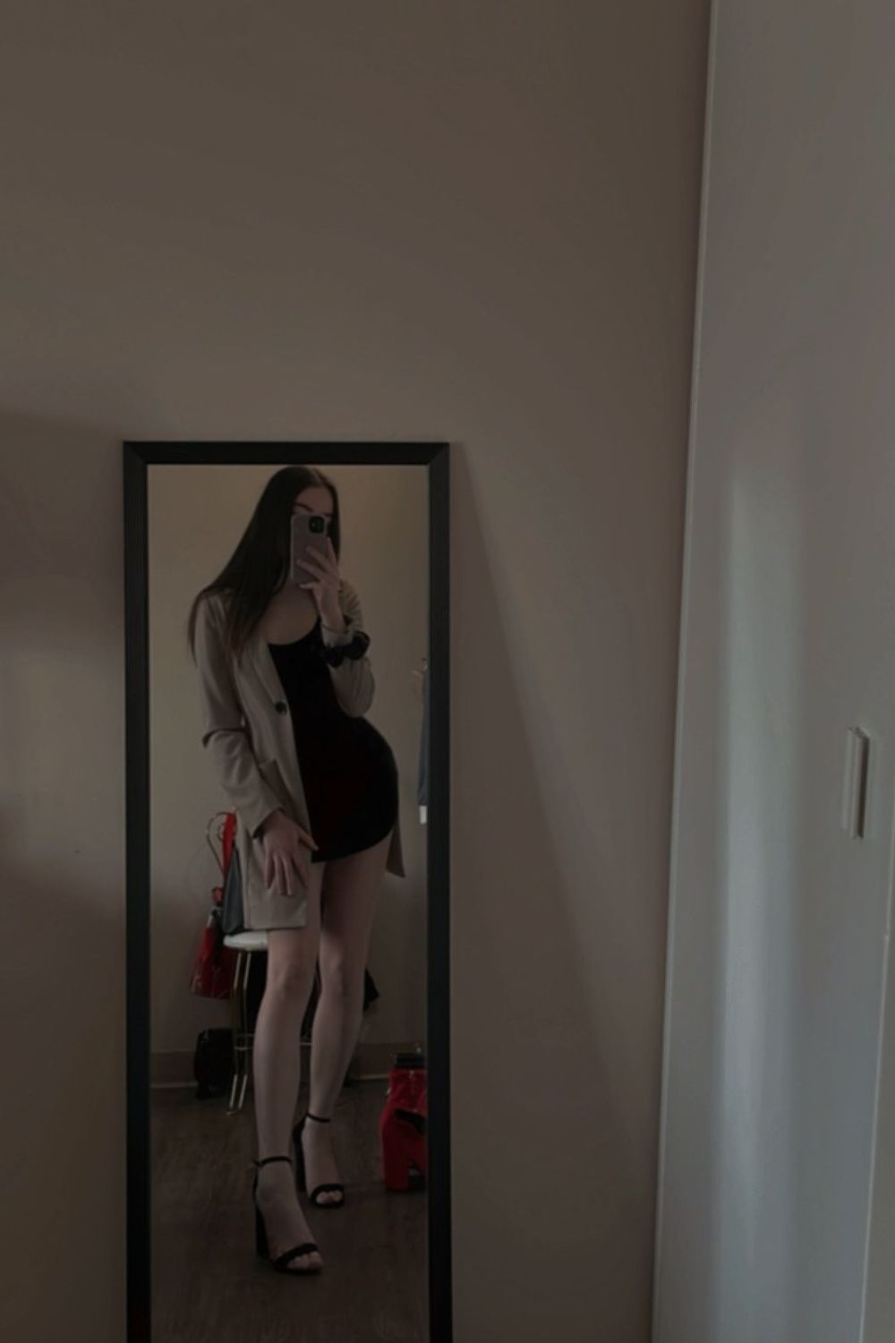 Post featuring Taylor Black Suede Ankle Strap Heels