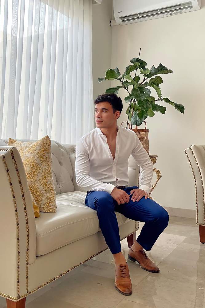 andresg's review for David Donahue Luxury Non-Iron Trim Fit Solid Dress Shirt in White at Nordstrom, Size 15.5 - 32