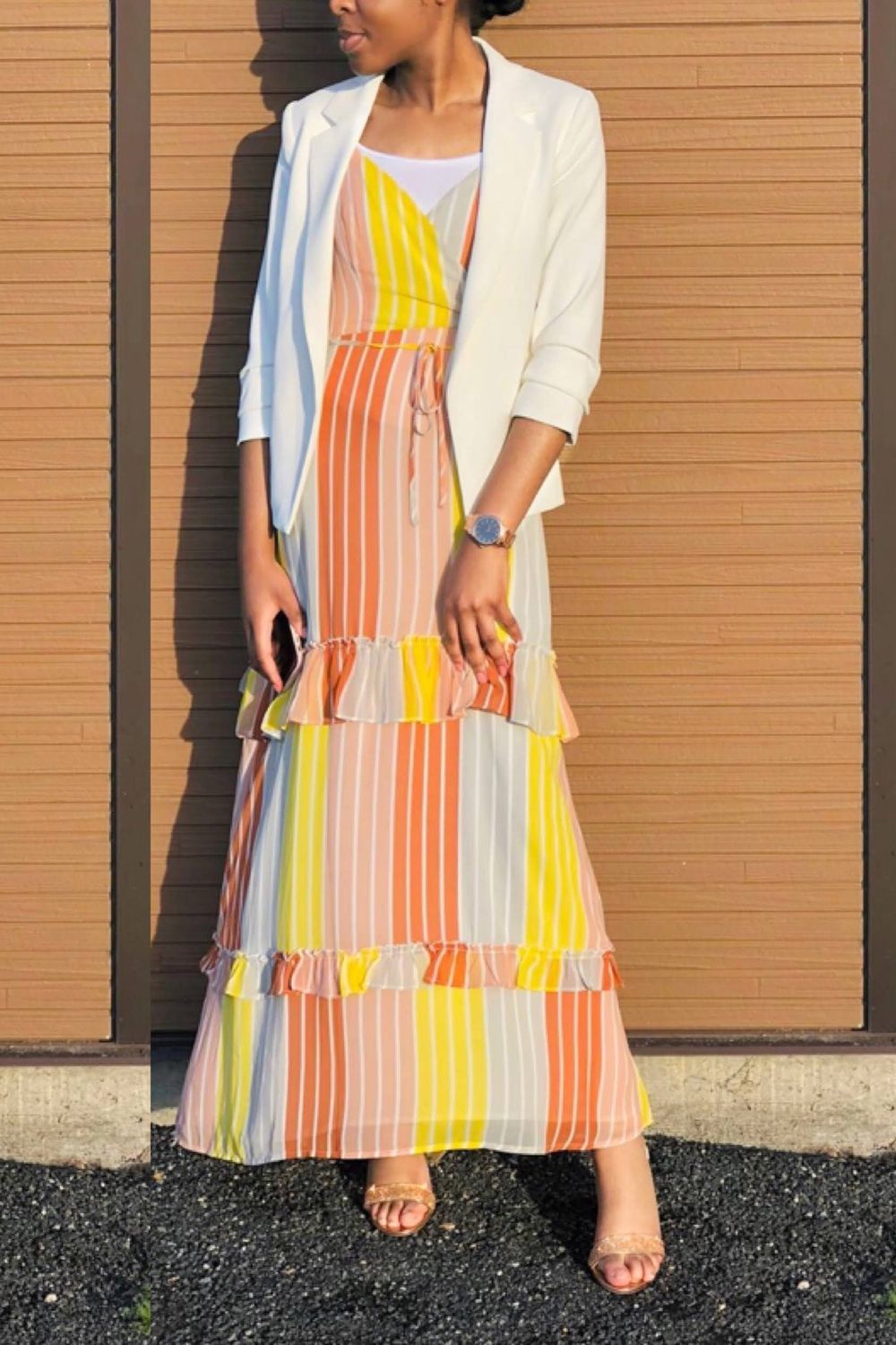 QueenMulay's post featuring Macy's. Feeling hot, fancy, maxi, formal, summer, chic