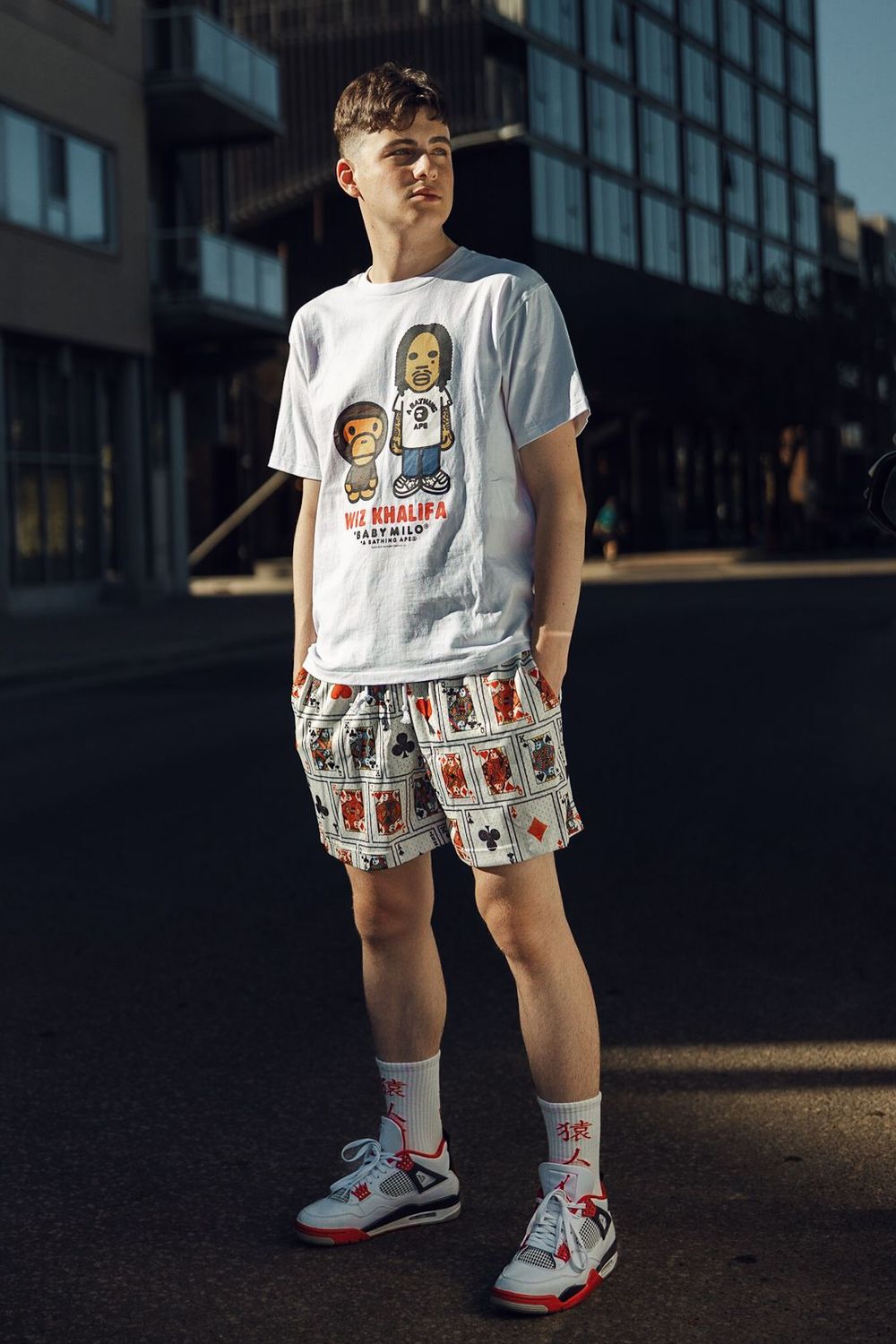 joey's post featuring Bape, Jordan. Feeling summer, streetwear, summeroutfit