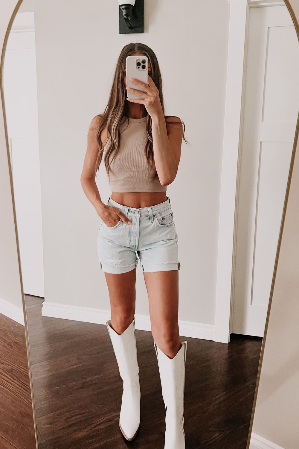 Stefania's post featuring H&M, Levi's, Matisse. Feeling western, casual, bohemian, stampedestyle
