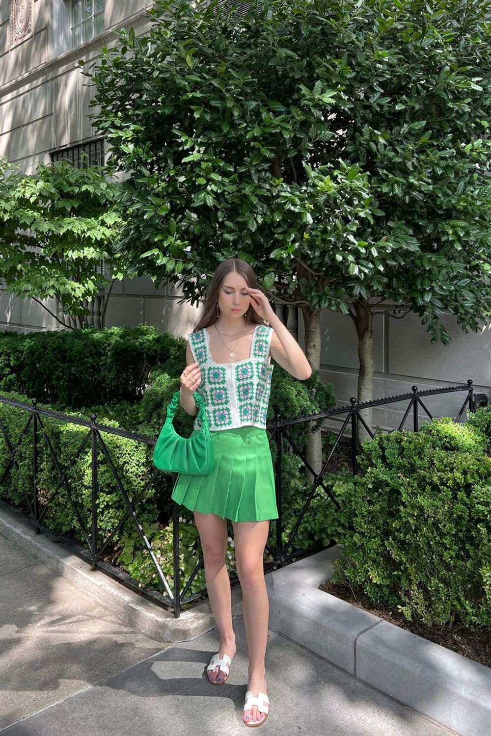 Post featuring Gabbi Ruched Hobo Handbag - Grass Green