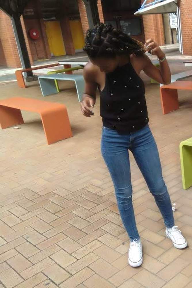 Sisanda's fit featuring Refinery, Converse | [object Object]