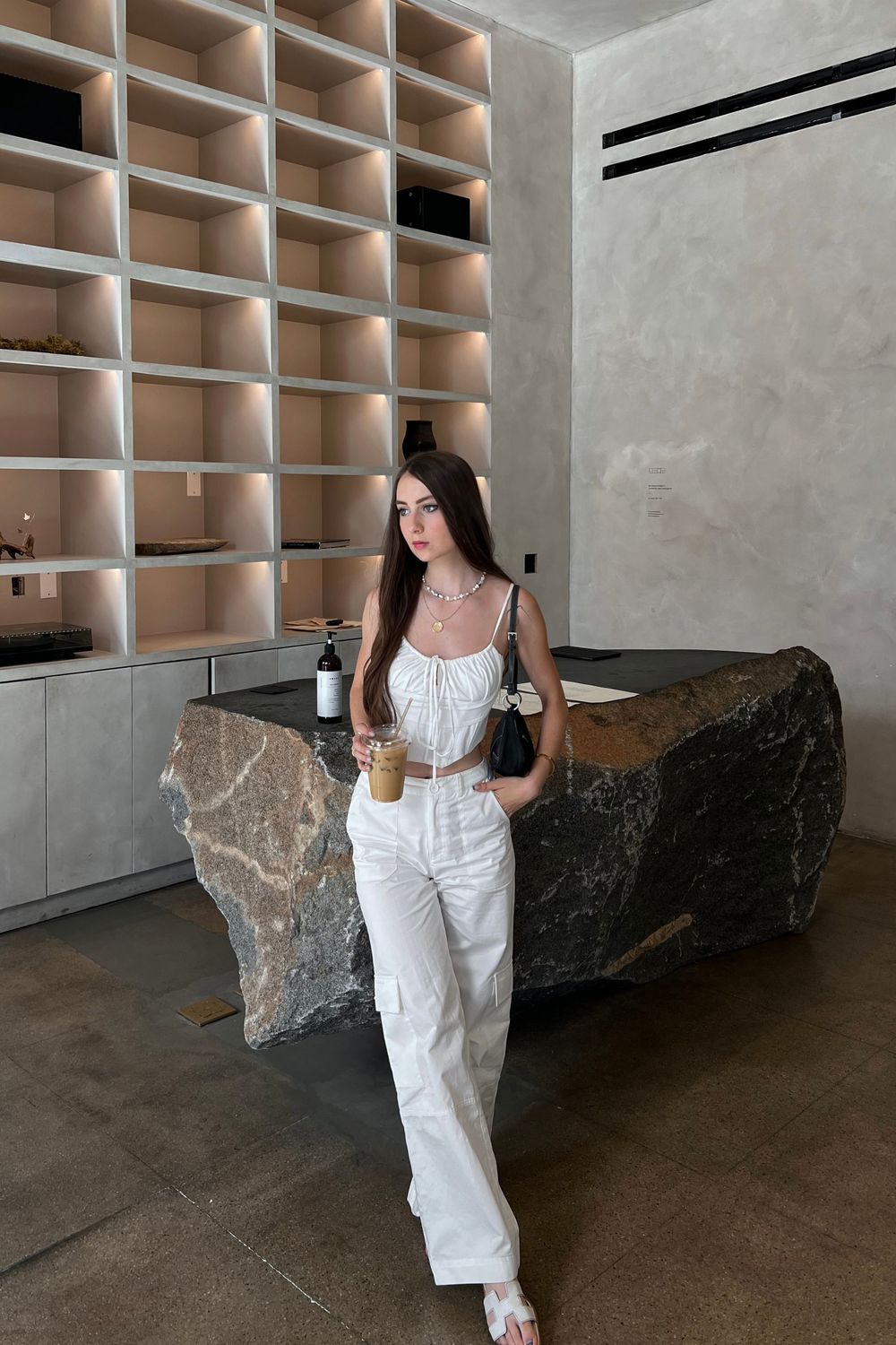 BeingIsabella's post featuring Princess Polly, Brightside Boutique, Hermes, Prada. Feeling casual, streetstyle, streetwear, trendy, minimalstyle, whiteoutfit