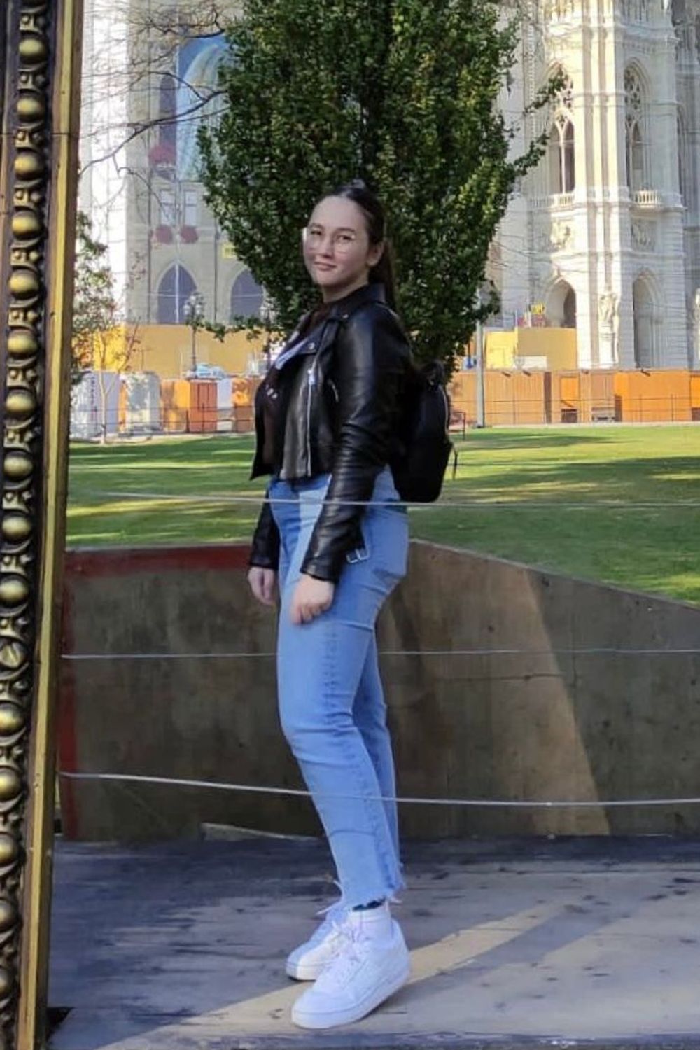 ugcbyjana's post featuring Nike, TALLY WEiJL, H&M. Feeling casual, leather, fall