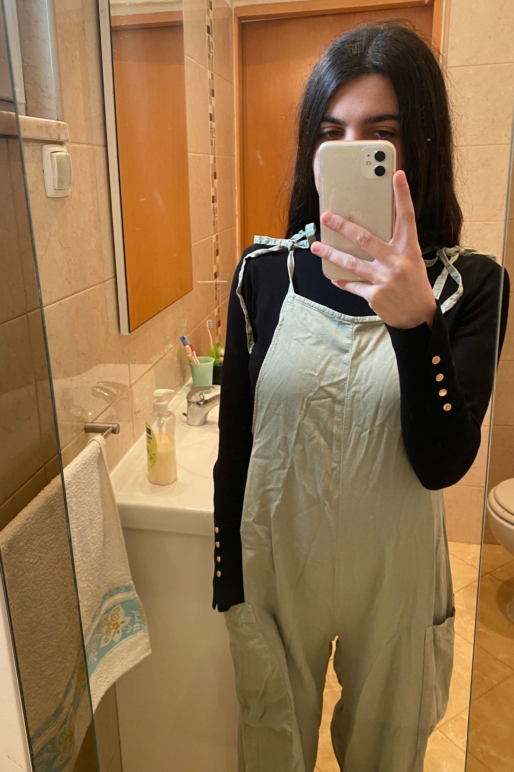 perlapoints's post featuring Zara, stradivarius. Feeling cute, outfit, overall, bohemian, trendy