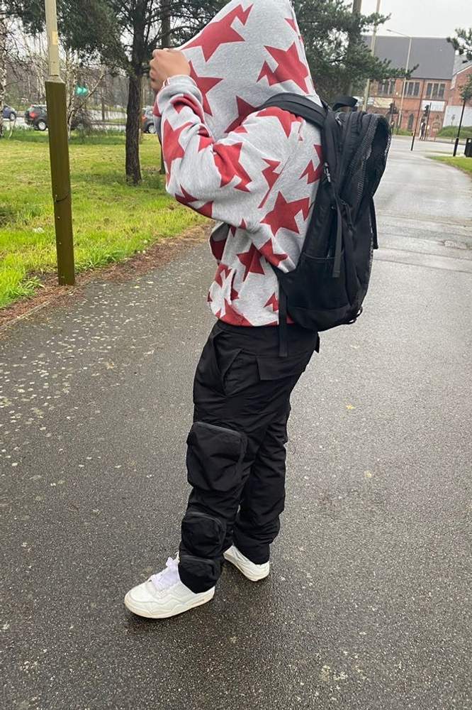 Ikysjj's fit featuring Bape, Jordan, Supreme, Jacov, Lacoste
