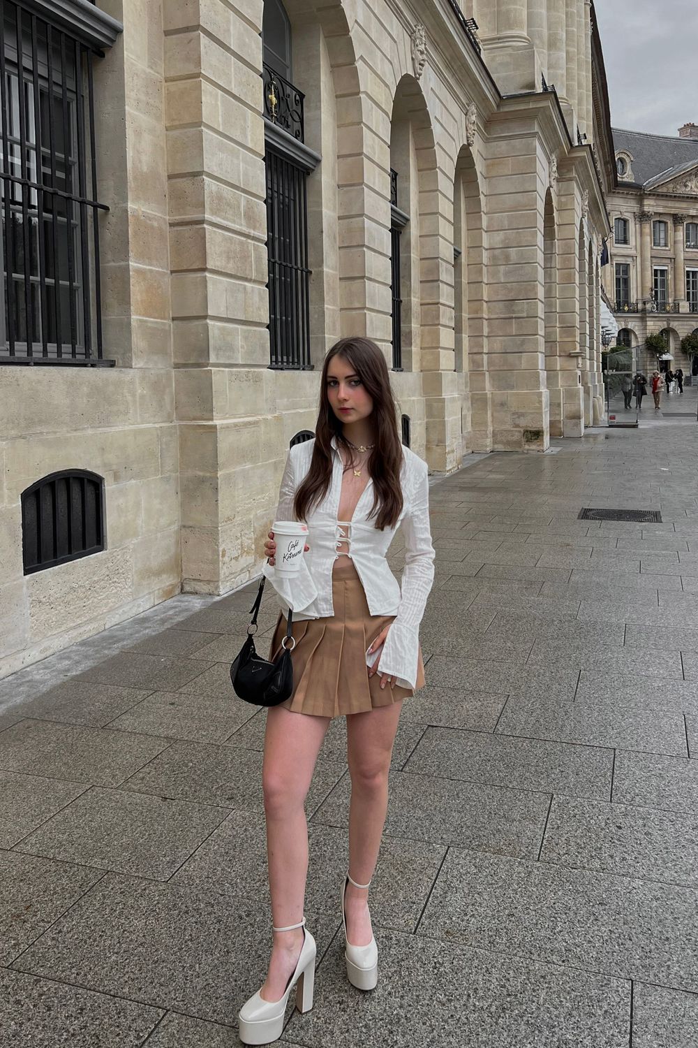 BeingIsabella's post featuring Princess Polly, los angeles apparel, Prada, Steve Madden. Feeling neutral, trendy, parisian, casual, streetwear, businesscasual, vintage
