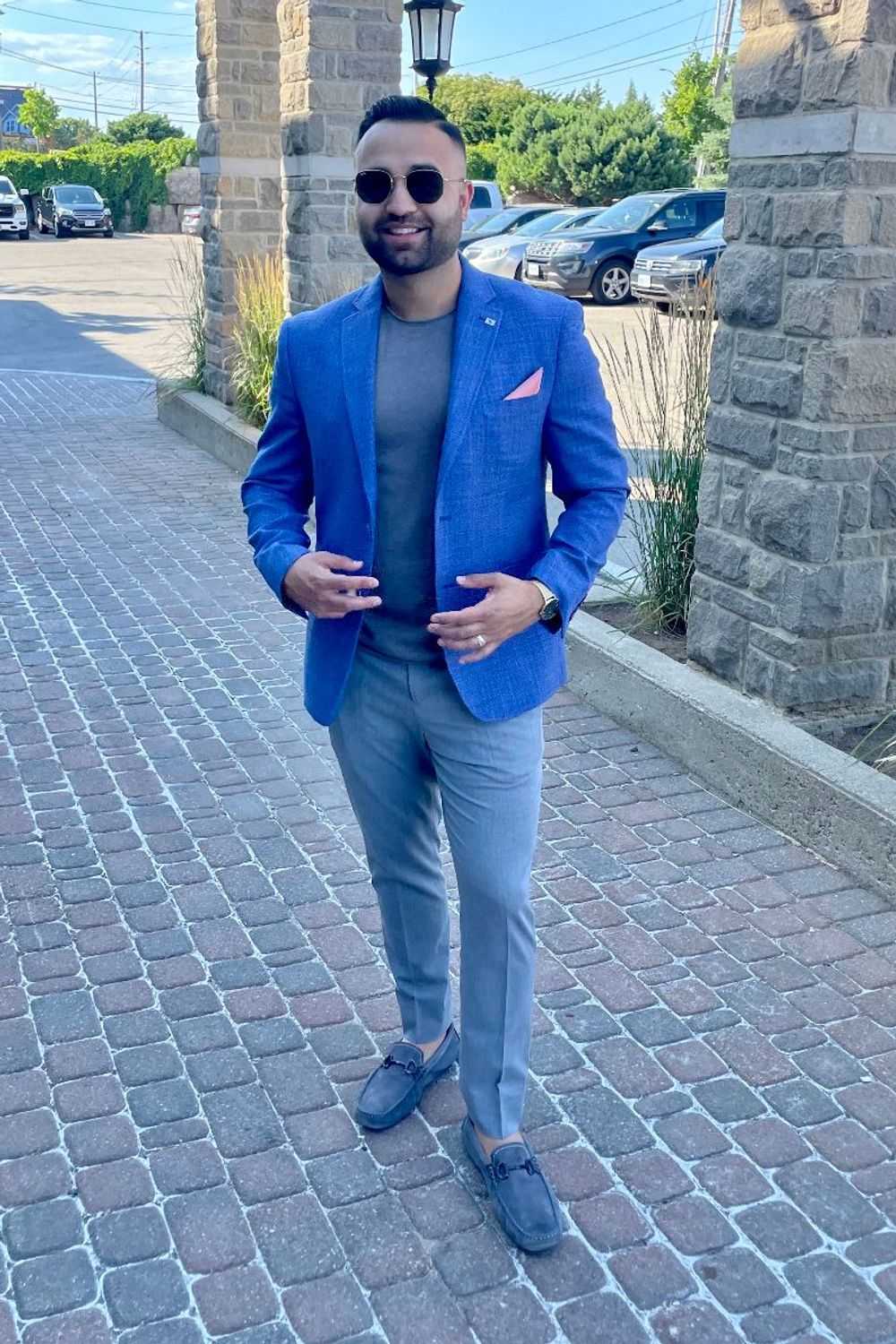 Post featuring Modern Fit Woven Check Sport Jacket