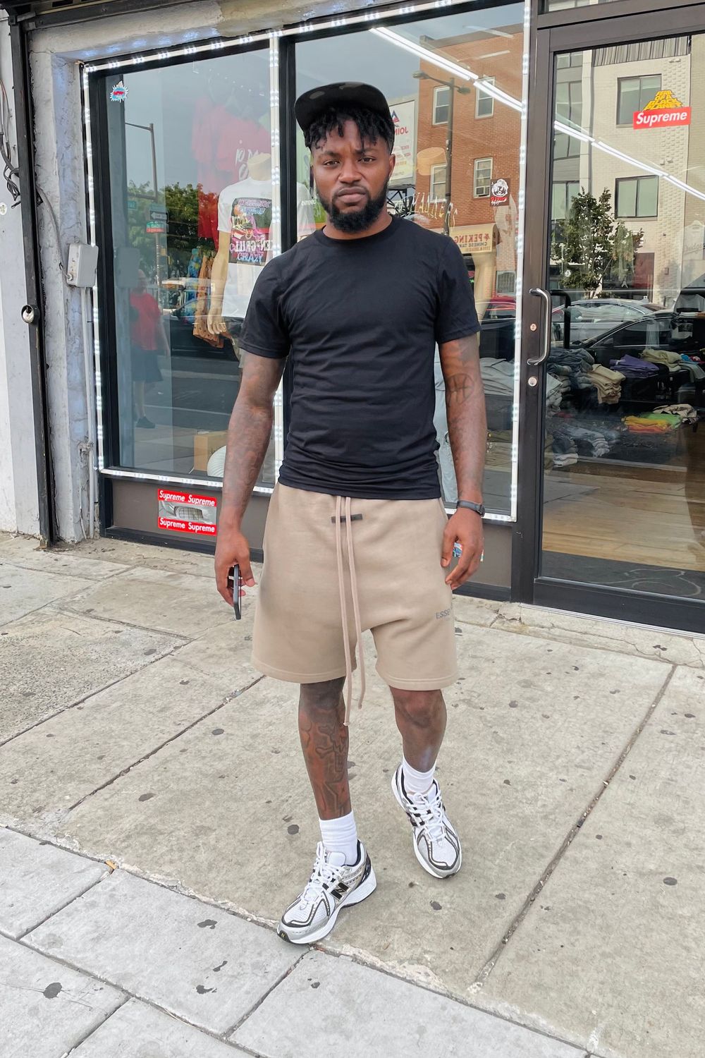 Relliano12's post featuring Essentials, Bape, New Balance. Feeling sporty, comfy, trendy