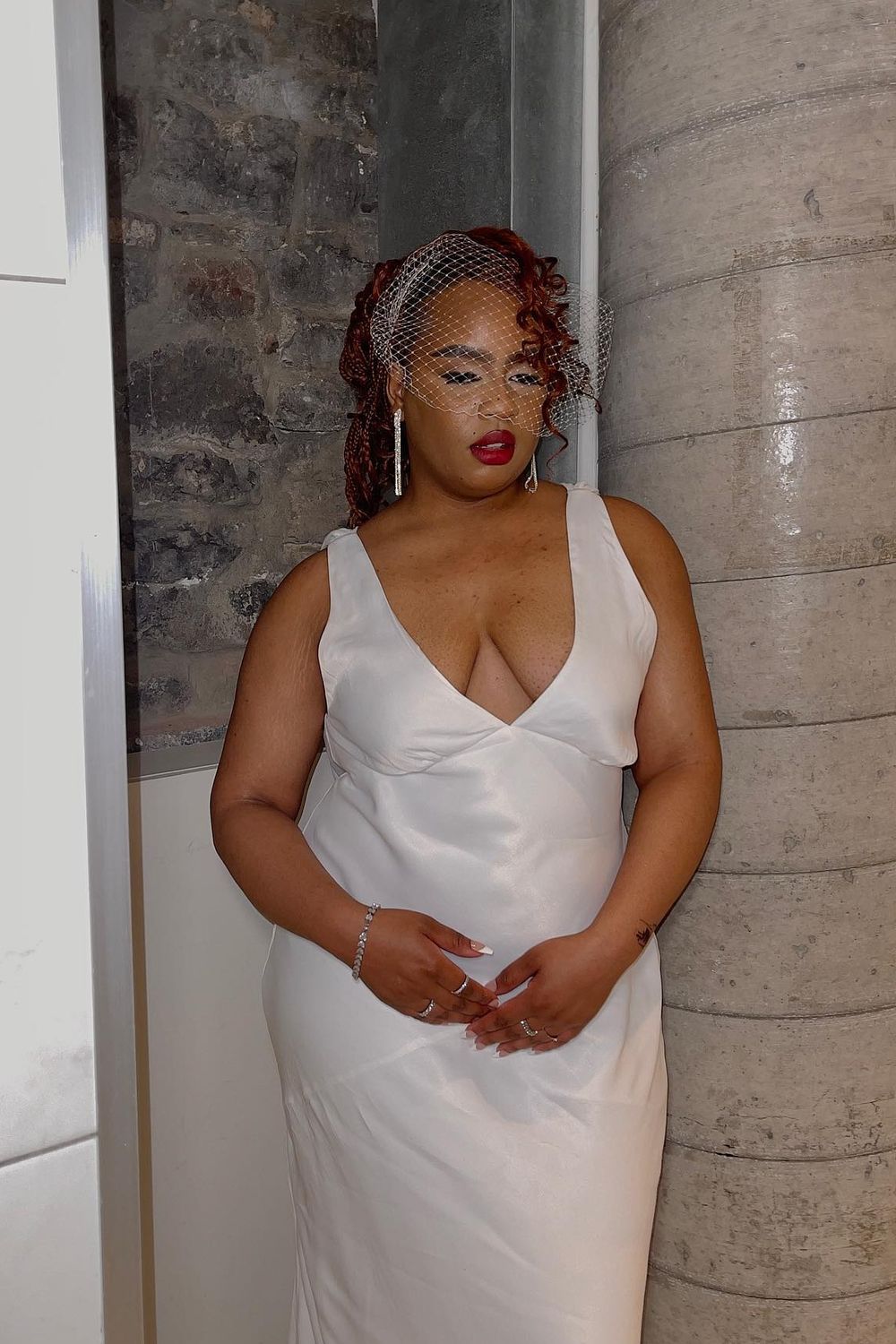 Post featuring Amanza Maxi Dress With Cowl Back - White