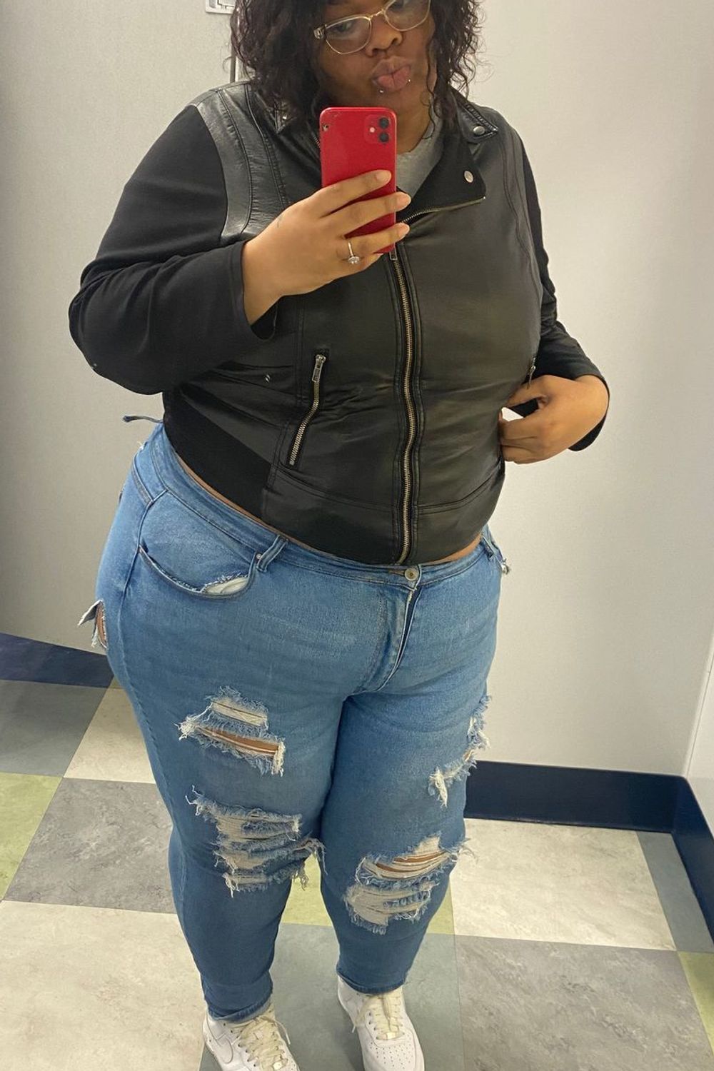 Post featuring WAX Distressed Stretch Skinny Jeans