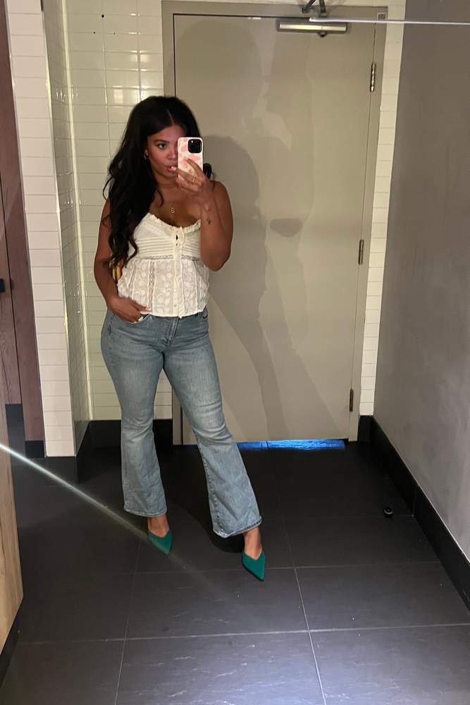BintaEllle's fit featuring Zara, Denim Forum | 608f75cc7242cabb012a30f5, 608f71297242cabb012a30e7