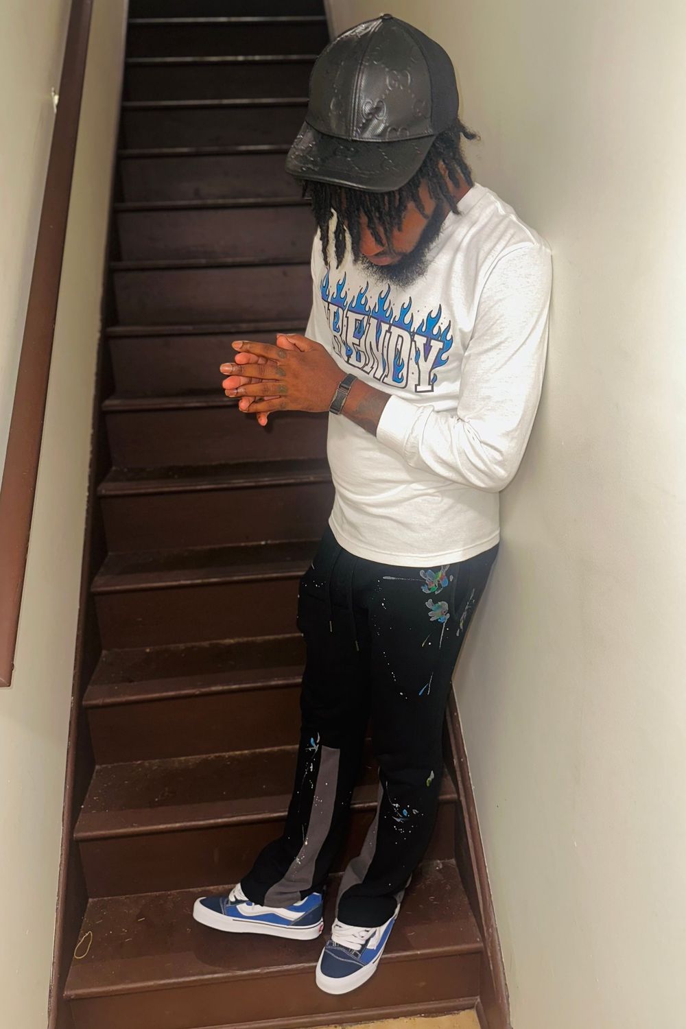 Relliano12's post featuring Vans, MNML, Gucci. Feeling comfy, trendy, vintage, swag