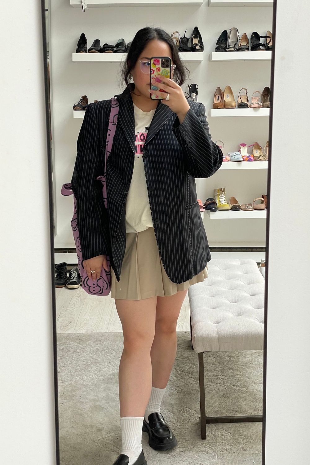 alliyakins's post featuring Aritzia, BAGGU, Camper. Feeling streetwear