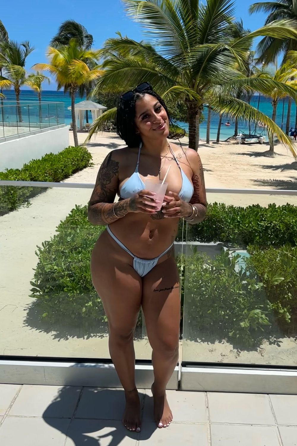 socahontas's post featuring SHEIN. Feeling beach, summer, vacation, bikini