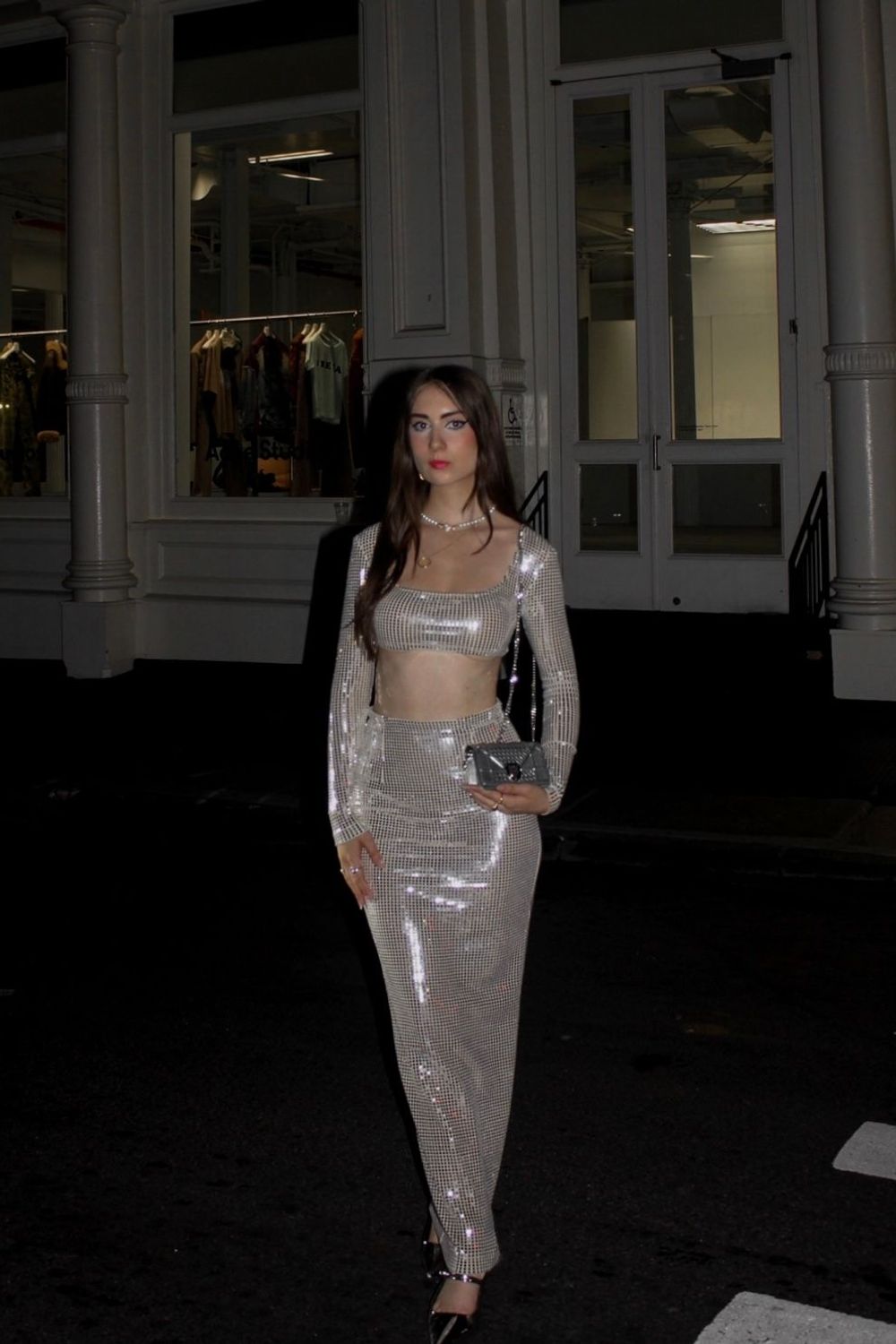 Post featuring Sirena Long Sleeve Crop Top