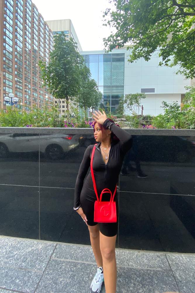 Feyi's fit featuring SHEIN, Telfar | [object Object], [object Object], [object Object]