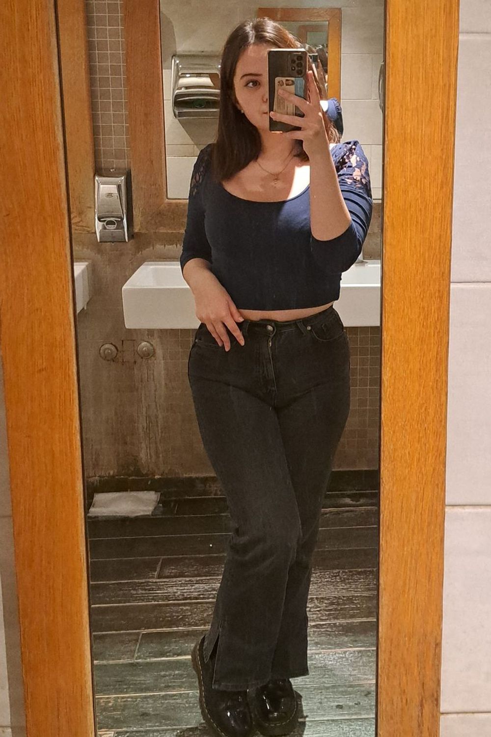 nina149's post featuring Dr. Martens, C&A. Feeling casual, bohemian, cute