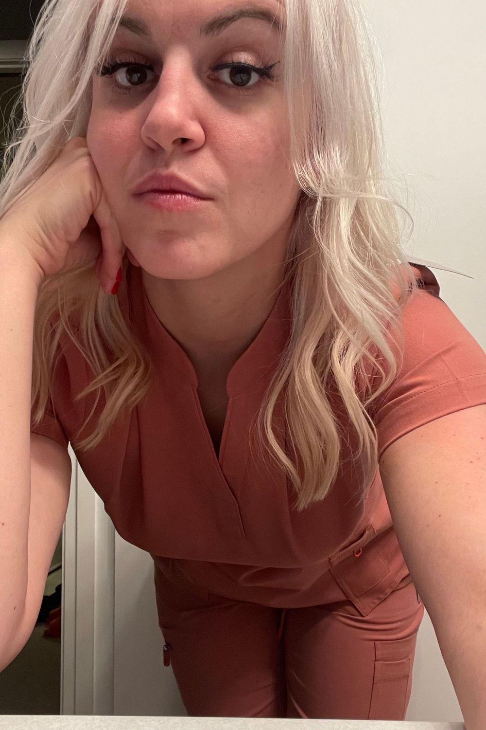 Adrenalaine's post featuring Helly Hansen. Feeling work, uniform, pink, cargo, scrubs