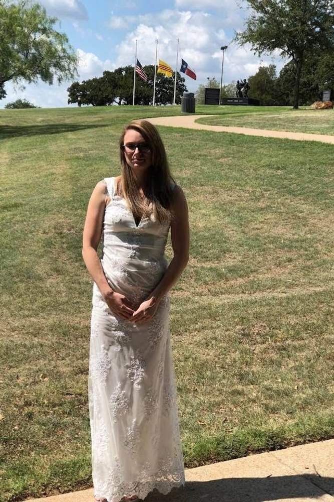 Punkin090218's fit featuring David's Bridal | weddingdress