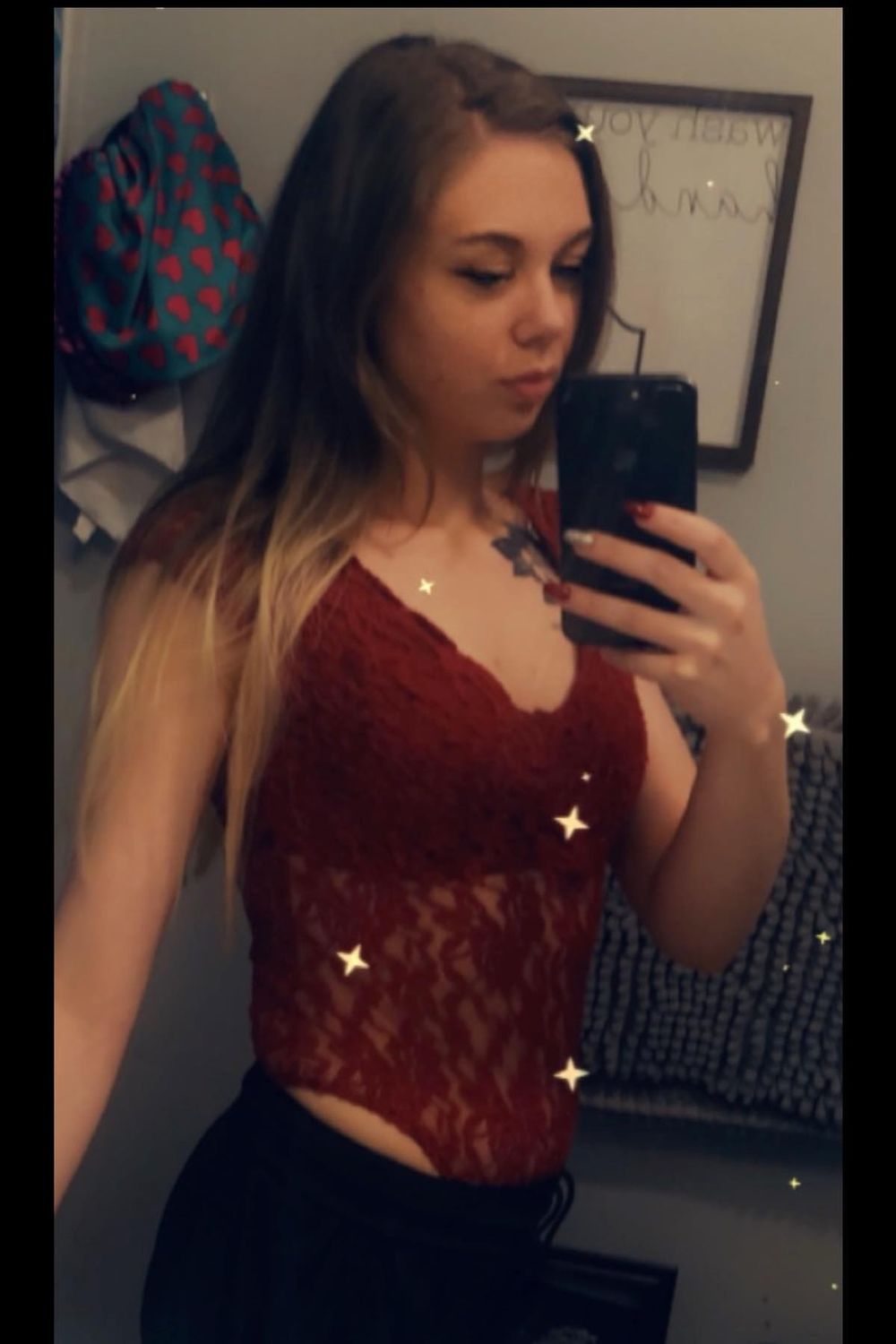 Post featuring Floral Lace Mesh Bodysuit