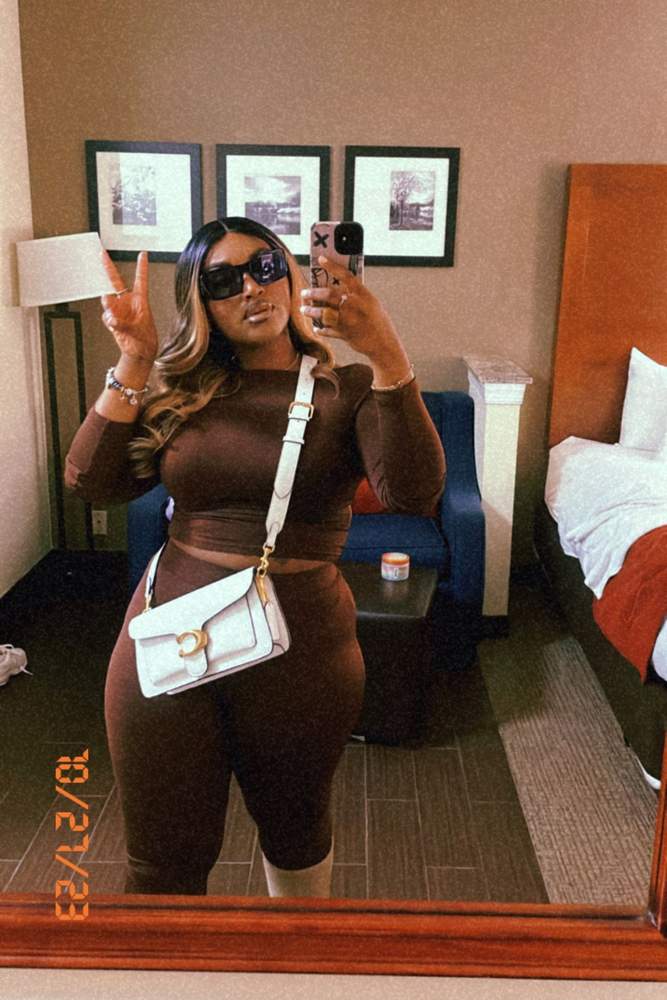 TerriaMarshee's fit featuring Coach, Prada, Fashion Nova