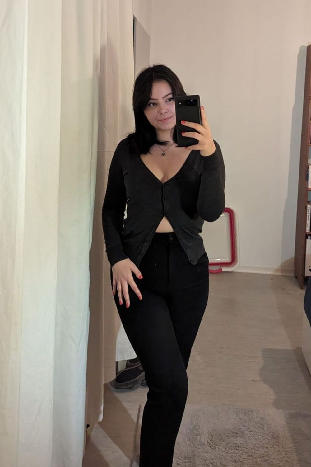 Post featuring FLARED SCULPT - Stoffhose - black