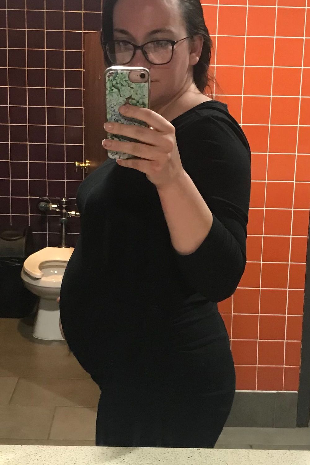 Post featuring 3/4 Sleeve Ribbed T-Shirt Midi Maternity Dress - Isabel Maternity by Ingrid & Isabel™ Black S