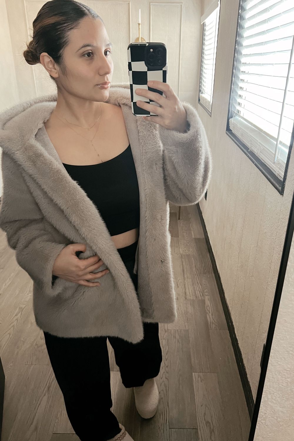 Post featuring Chris Clear Strap Top(Mocha)