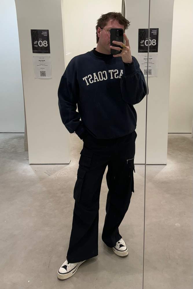 JaredA's fit featuring OAK AND FORT | [object Object]