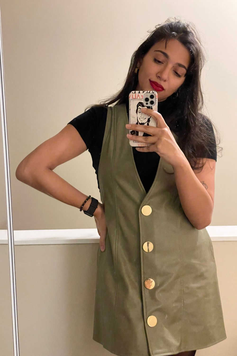 evelinacdj's post featuring Mejuri, Raquel Rosalie, Aritzia, Zara, Sheertex. Feeling casual, nightout, zara, trendy, chic