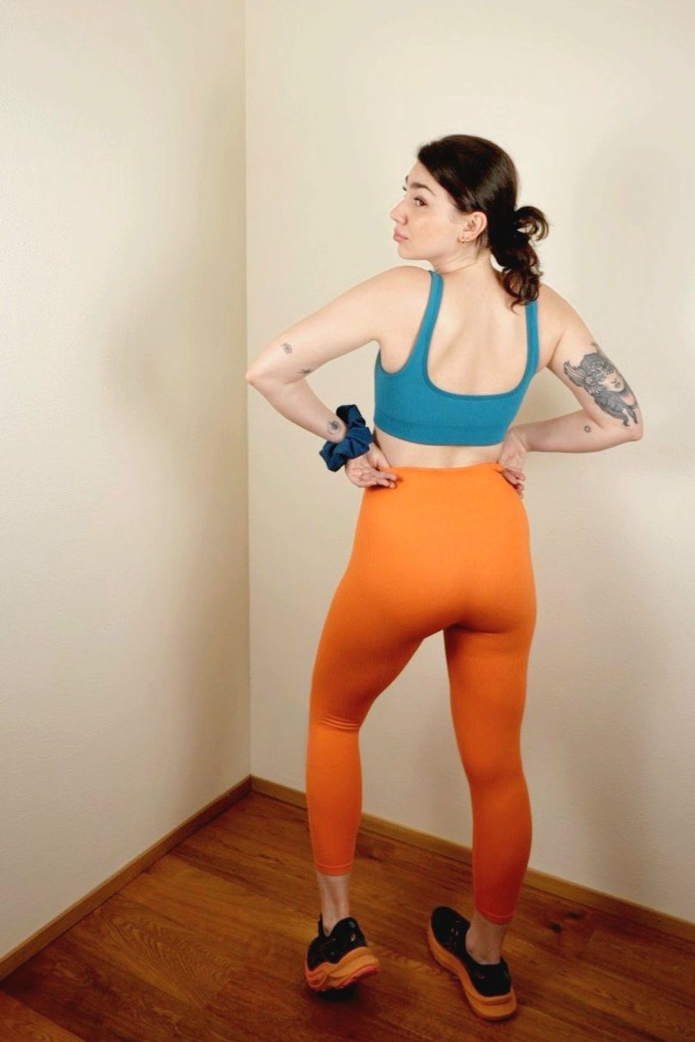Post featuring SEAMLESS RIBBED - Leggings - Hosen - rosa f rosso fragola