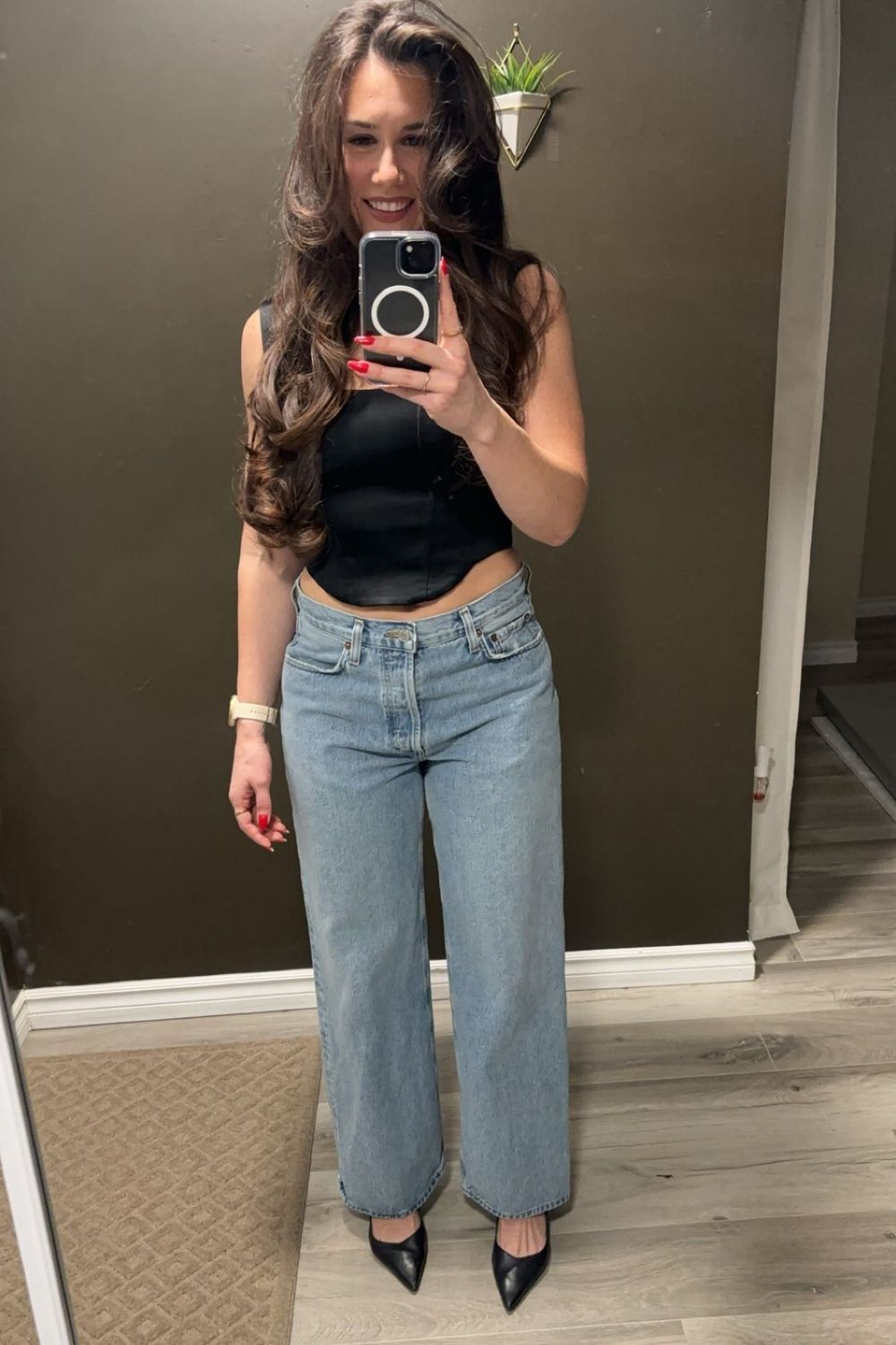 Post featuring low-slung baggy jean