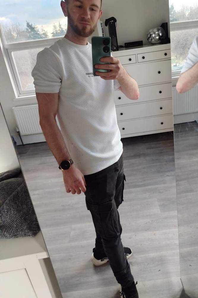 Jasonpiddock's review for White Slim fit quilted embroidered t-shirt