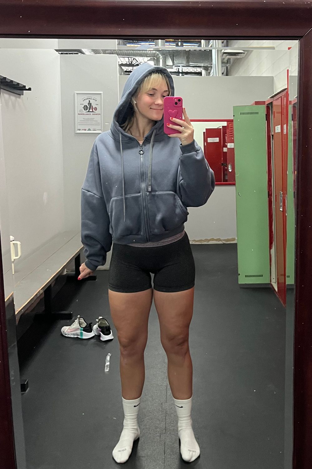 janellefaithill's post featuring Kamo Fitness, Ryderwear, Nike. Feeling athletic, cute, spring, athleisure, ootd, cozy, comfy, sporty