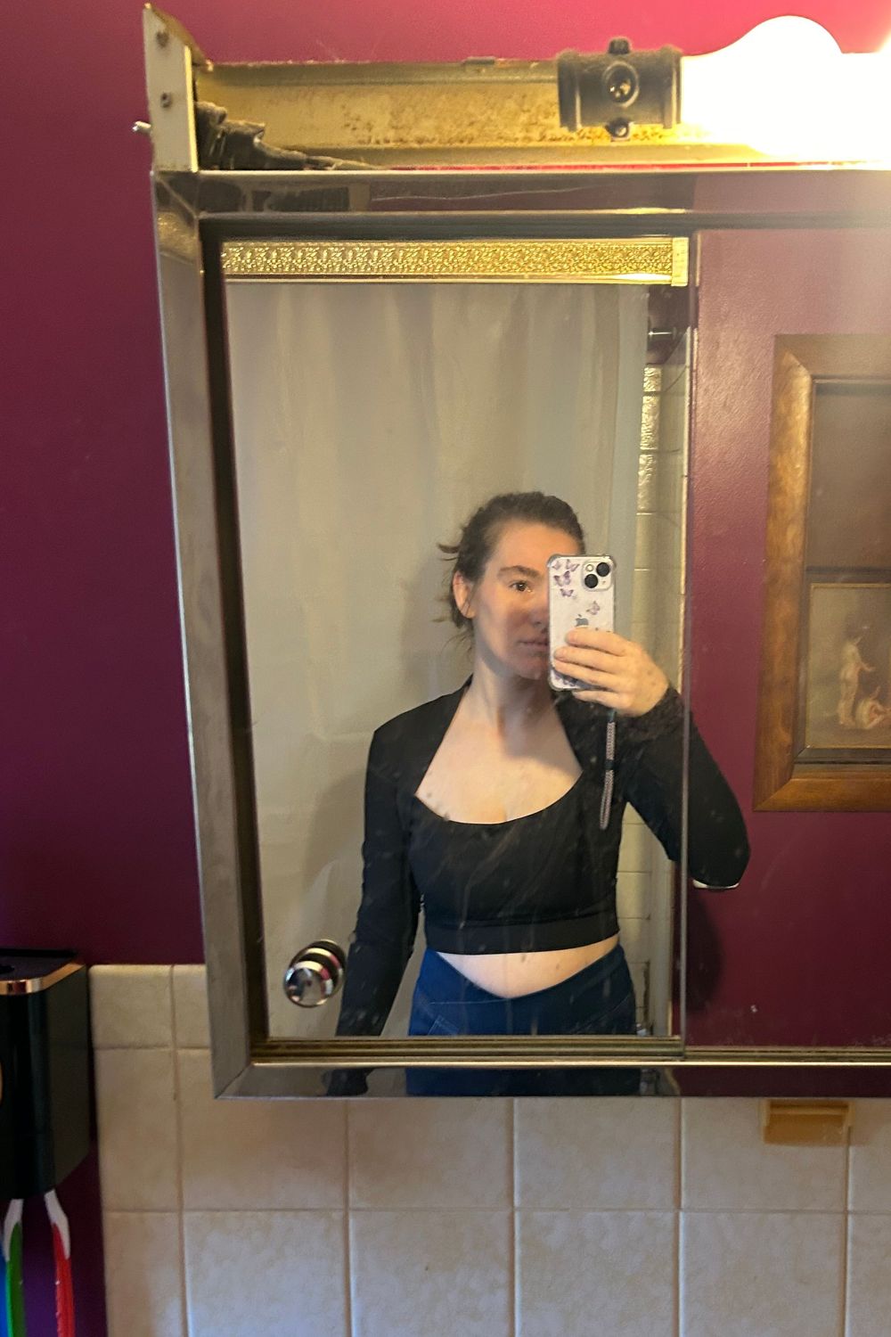 Post featuring Softlyzero™ Plush Long Sleeve Thumb Hole 2-in-1 Cropped Yoga Sports Top-UPF50+