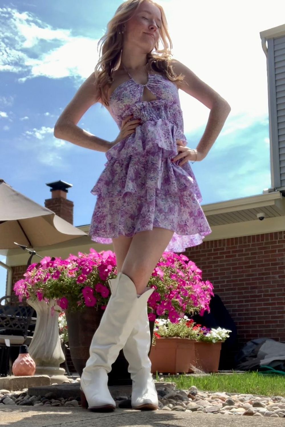 mara2360's post featuring SHEIN, Dream Pairs, Linjer. Feeling summer, relaxed, cute, spring, trendy, chic, ootd, party, feminine, romantic