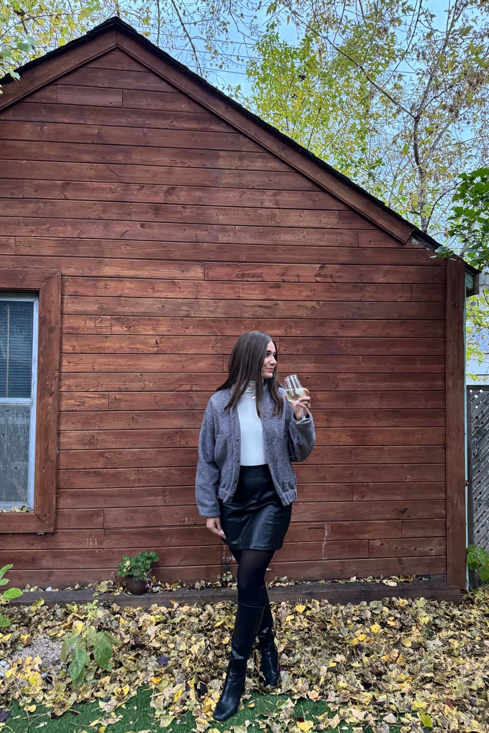 Post featuring Mini Skirt in Faux Leather